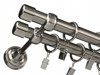 Dvojitá záclonová tyč 19 mm + 19 mm 220 cm